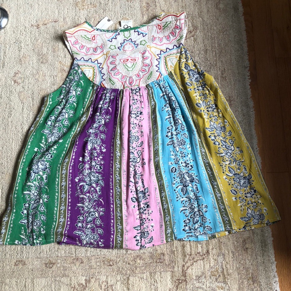 Anthropologie Swing Top/Blouse multicolor. Size M - Picture 2 of 6
